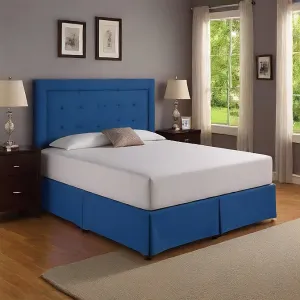 11 Inches Drop Bed Skirt Royal Blue Solid Egyptian Cotton 1000TC
