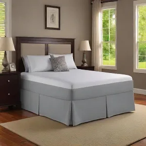 23 Inch Drop Bed Skirt Silver Grey 1000TC Egyptian Cotton