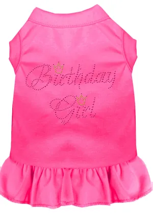 Birthday Girl Rhinestone Dress Bright Pink Xl