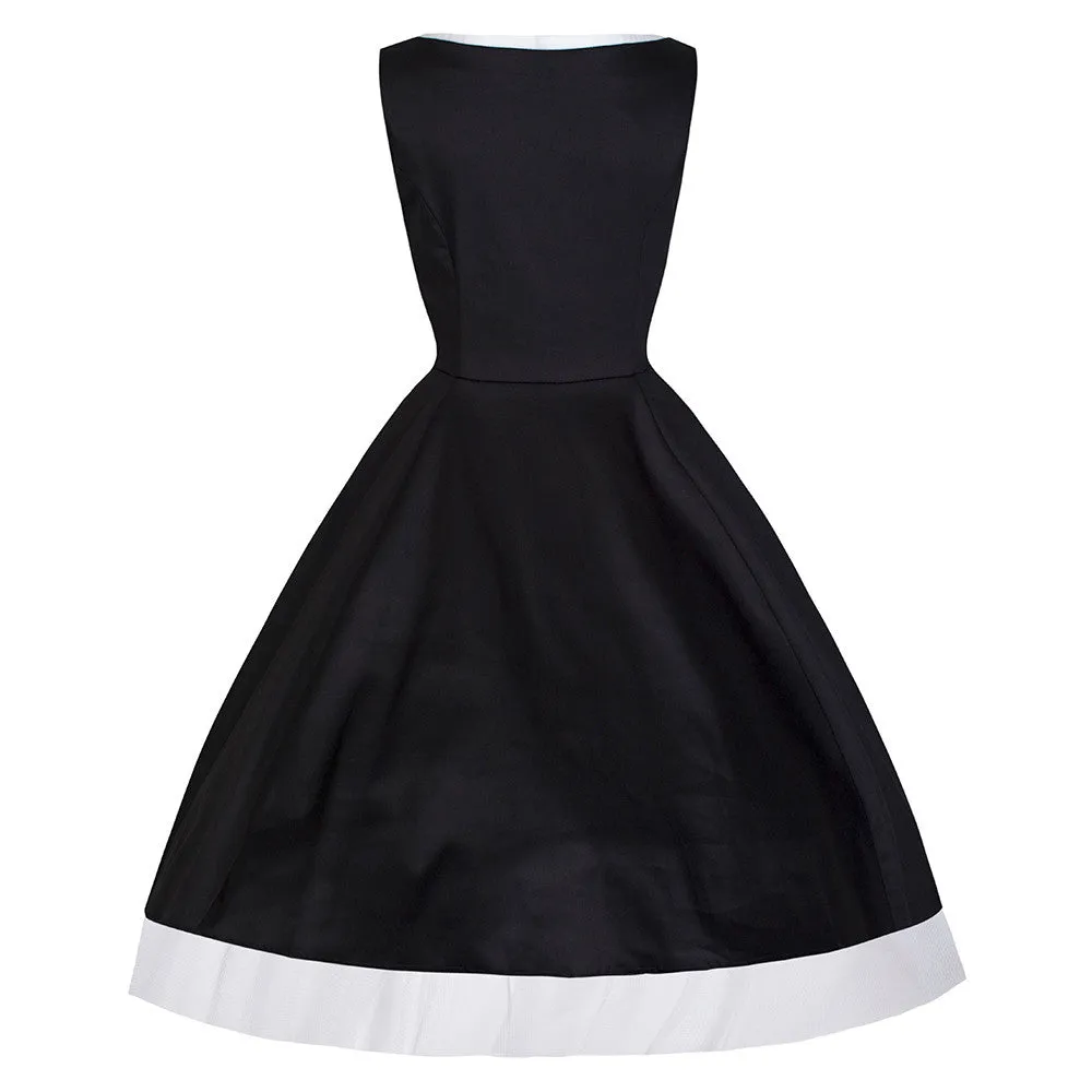 Black and White Queen Anne Swing Dress