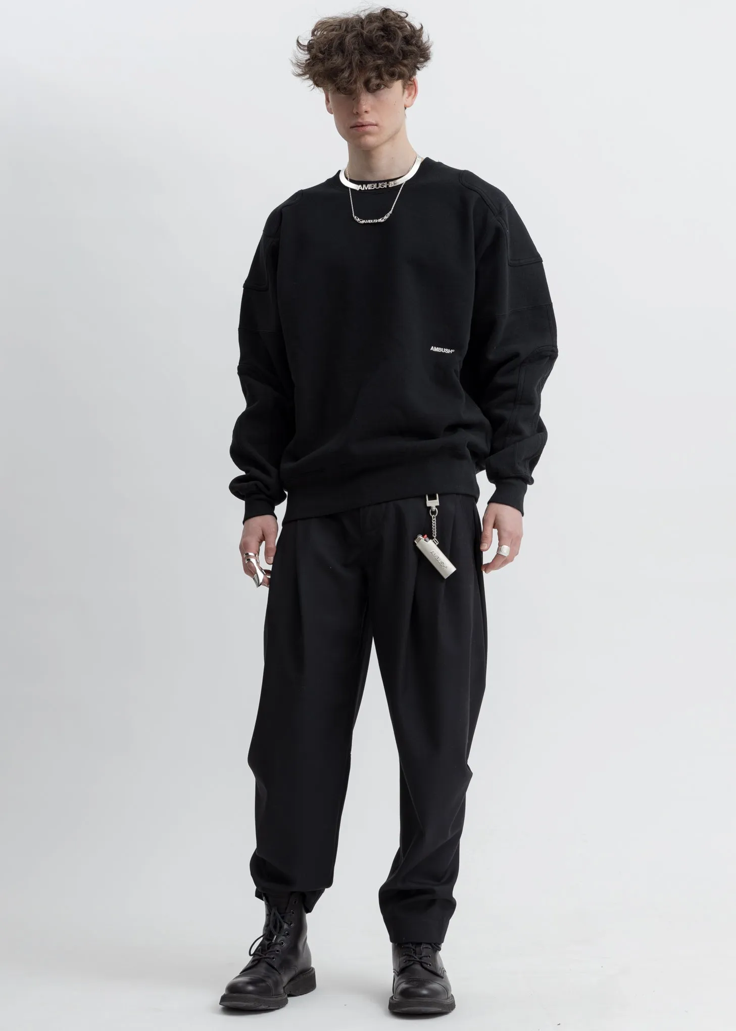 Black Panel Sweater