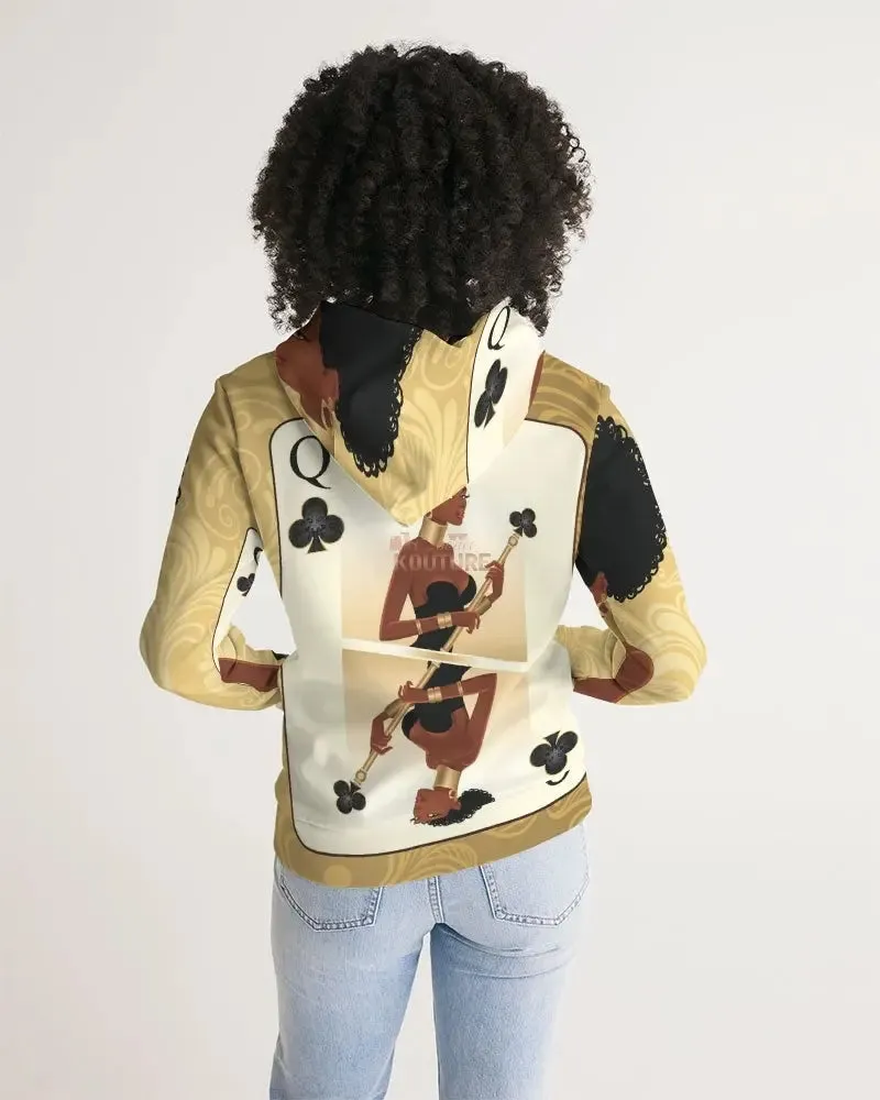 Black Queen Card Women's Hoodie