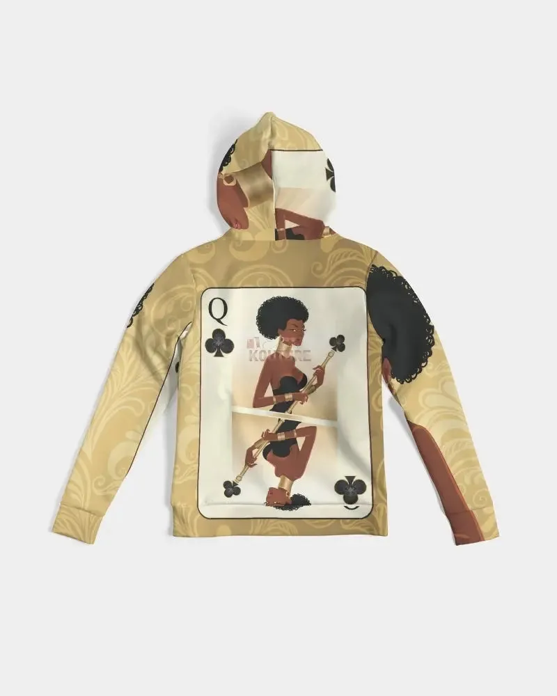 Black Queen Card Women's Hoodie