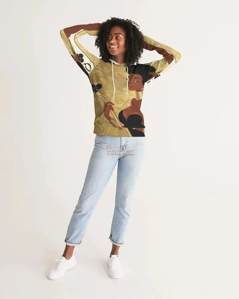 Black Queen Card Women's Hoodie