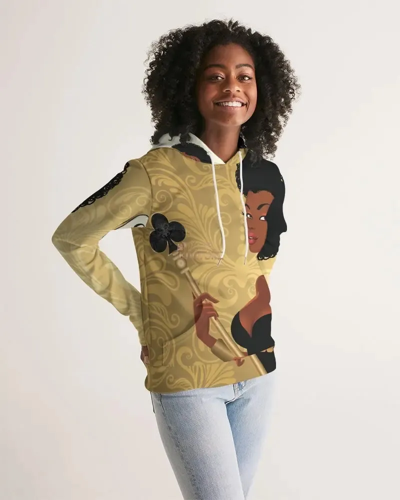 Black Queen Card Women's Hoodie