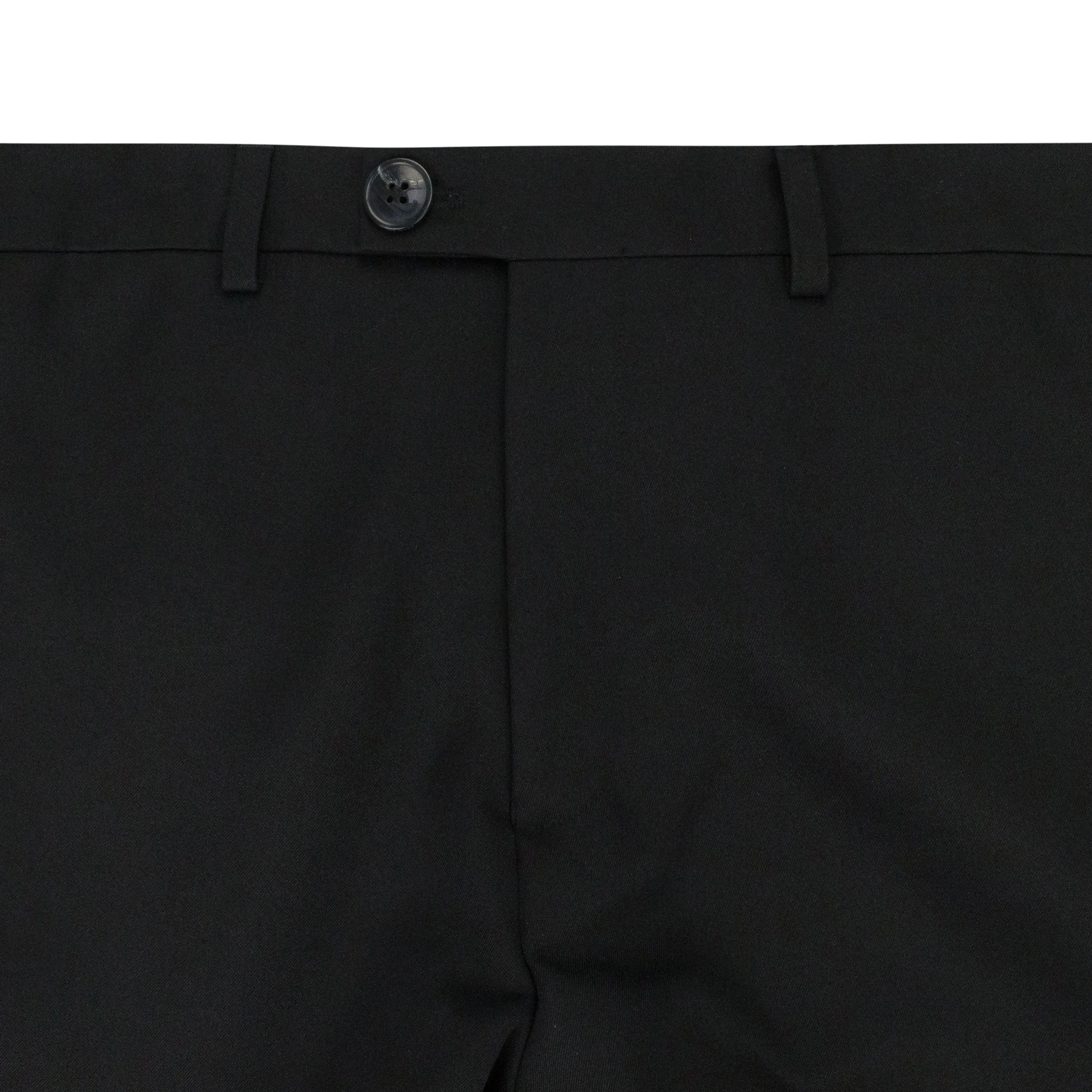 BLACK WOVEN BUMSTER TAILORED TROUSERS