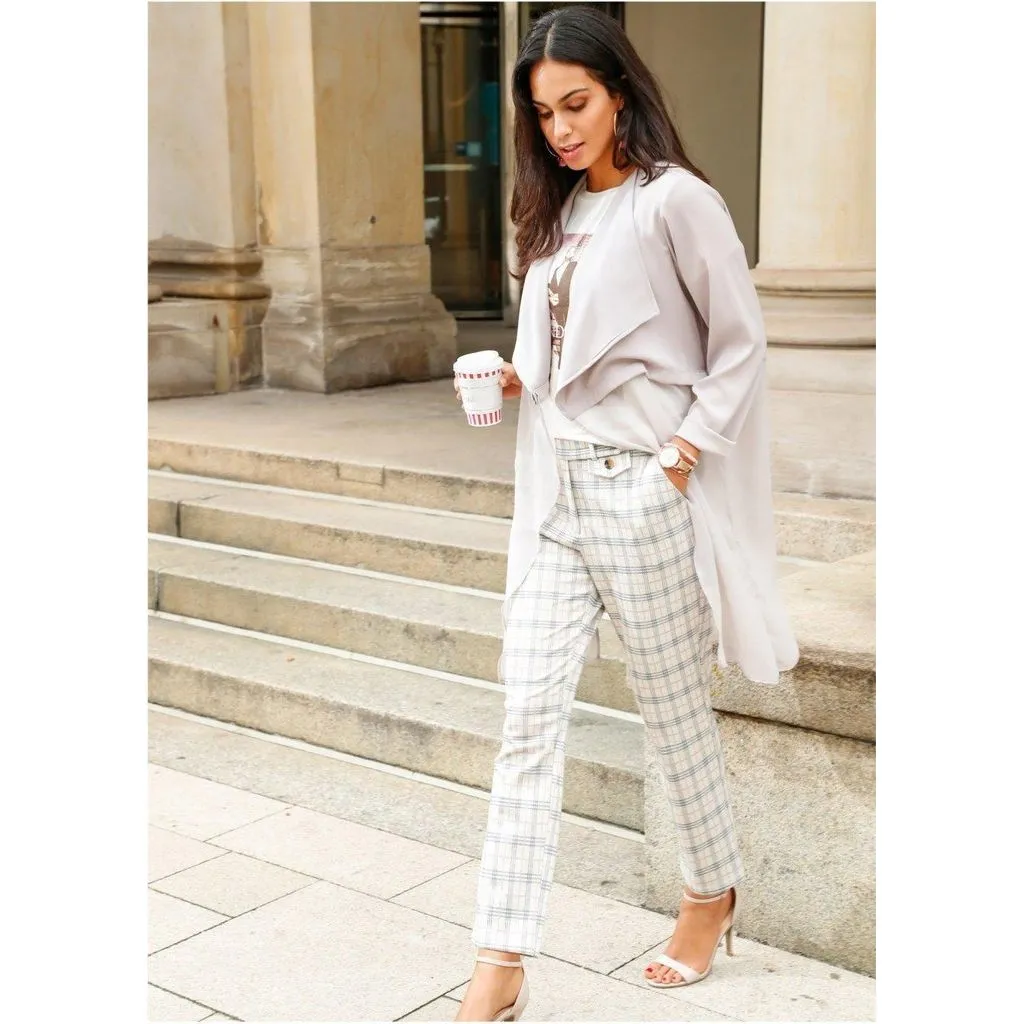 Bodyflirt Beige Jacquard Trousers