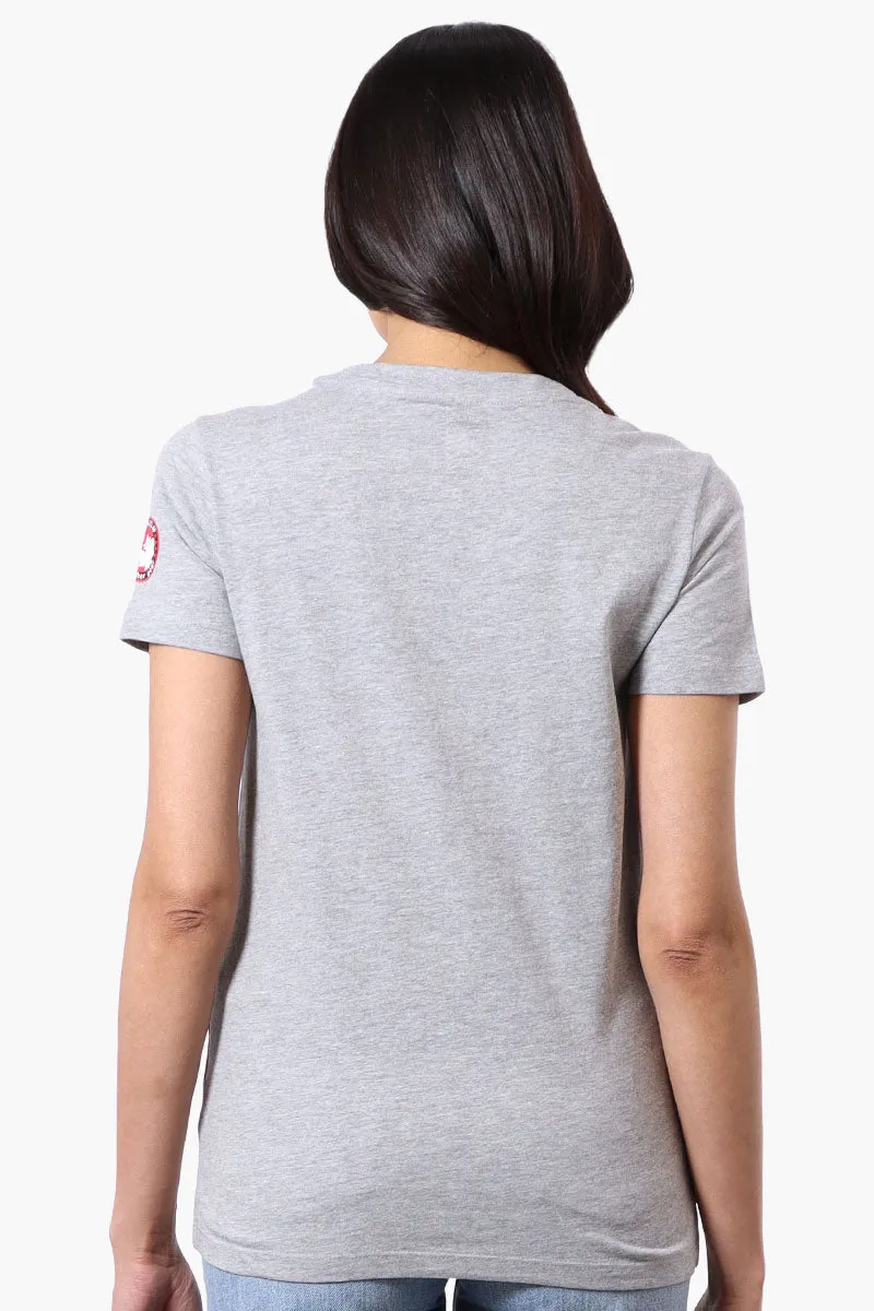 Canada Weather Gear Leaf Logo Print Tee - Grey