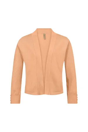 Dollie Open-Front Cardigan - Papaya
