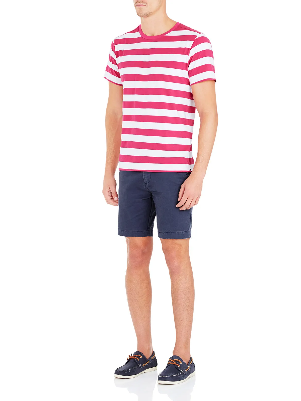 Elliot Wide Stripe T-Shirt Whtx