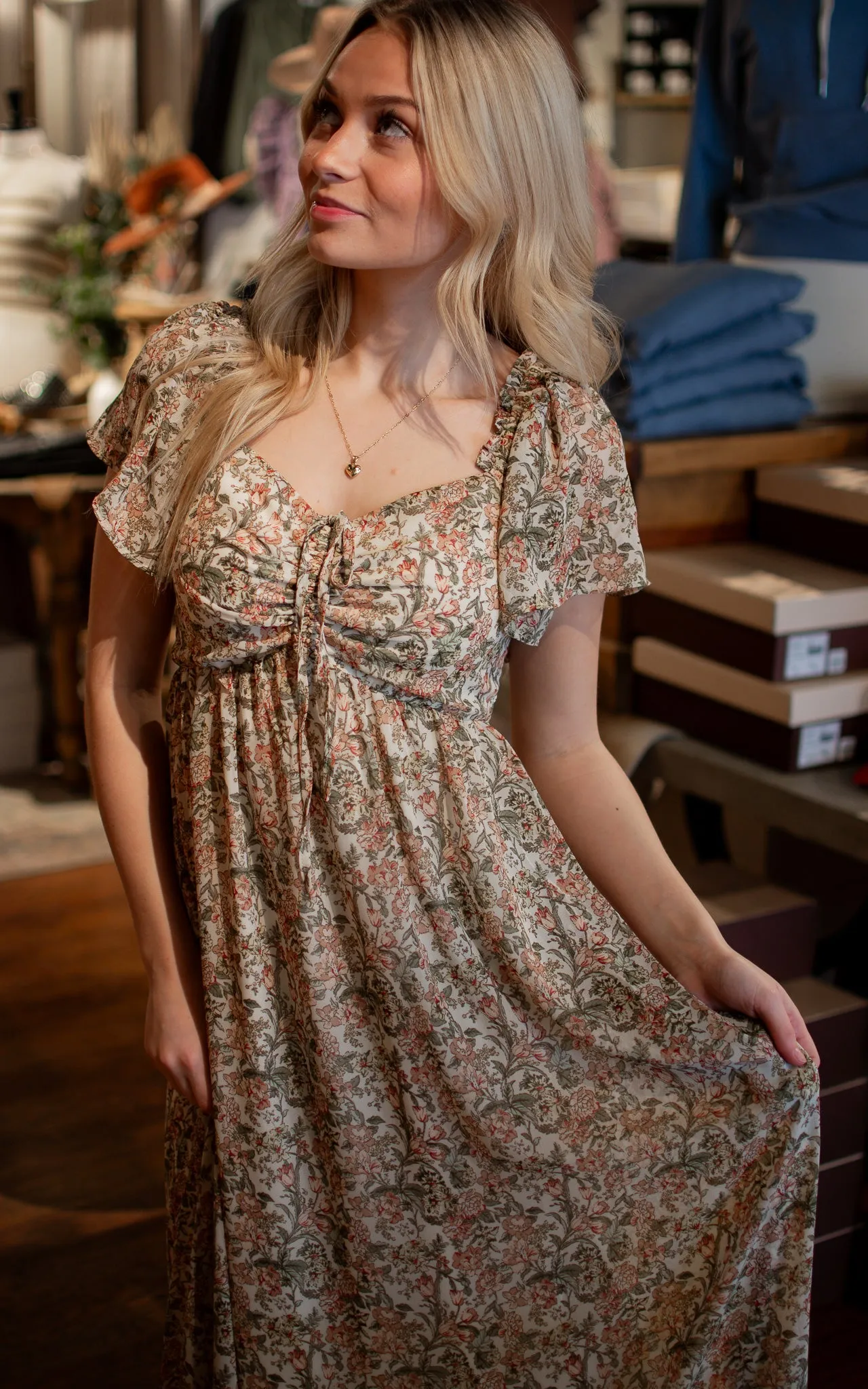 Flirty Floral Maxi Dress