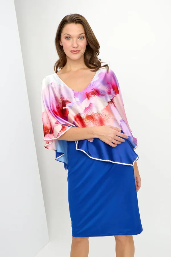 Frank Lyman - Floral Midi Dolman Dress Style - 242163