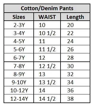 Girls Denim Stretch Pant Basic-Mid Blue