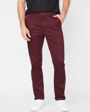 Guess Silvestre Sateen Pants Marmont red