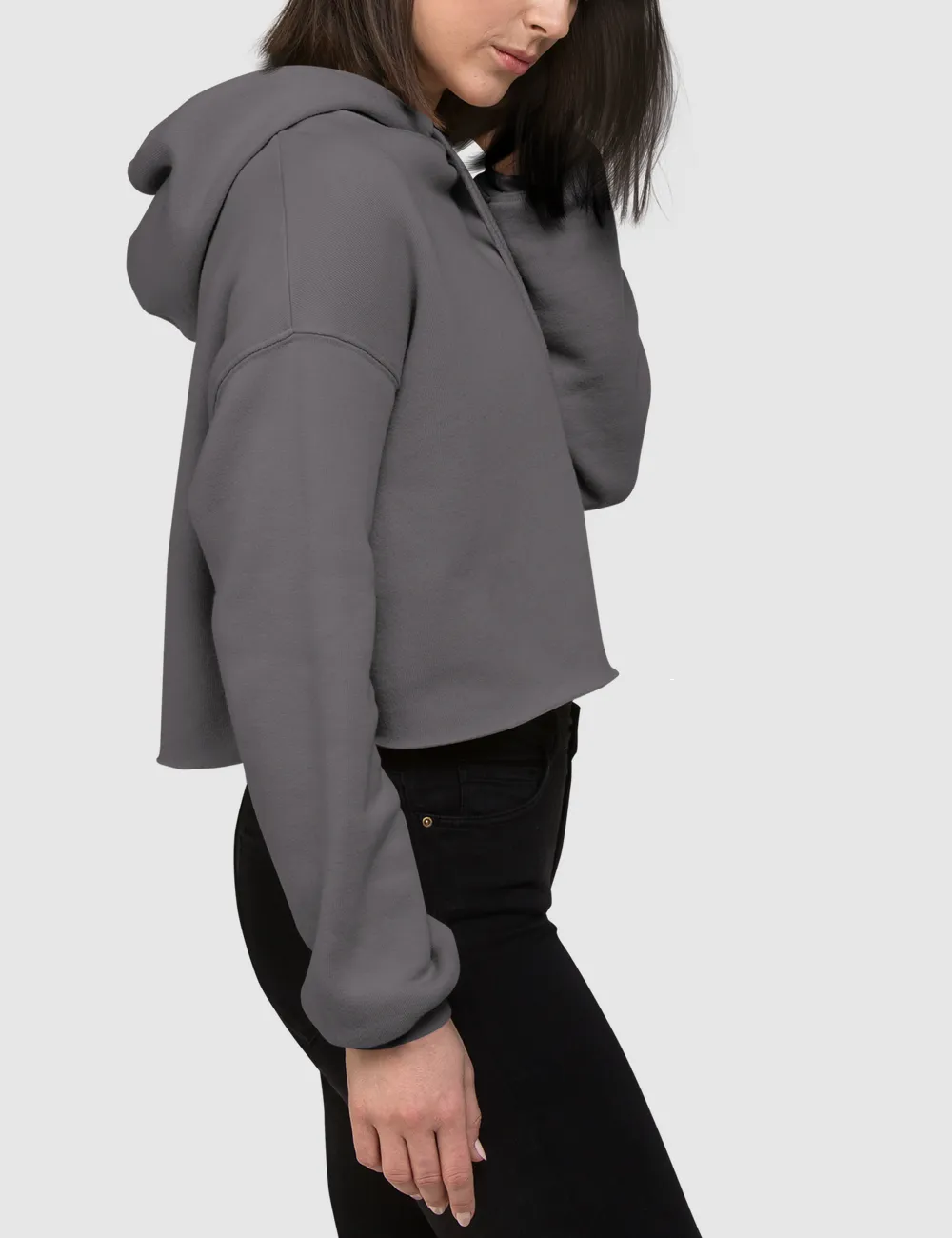 Hate you 2 | Back Print Crop Hoodie