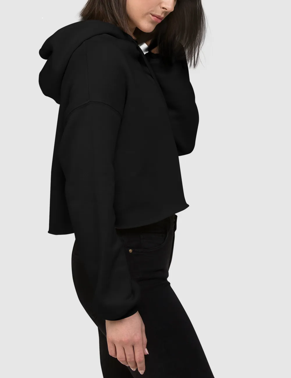 Hate you 2 | Back Print Crop Hoodie
