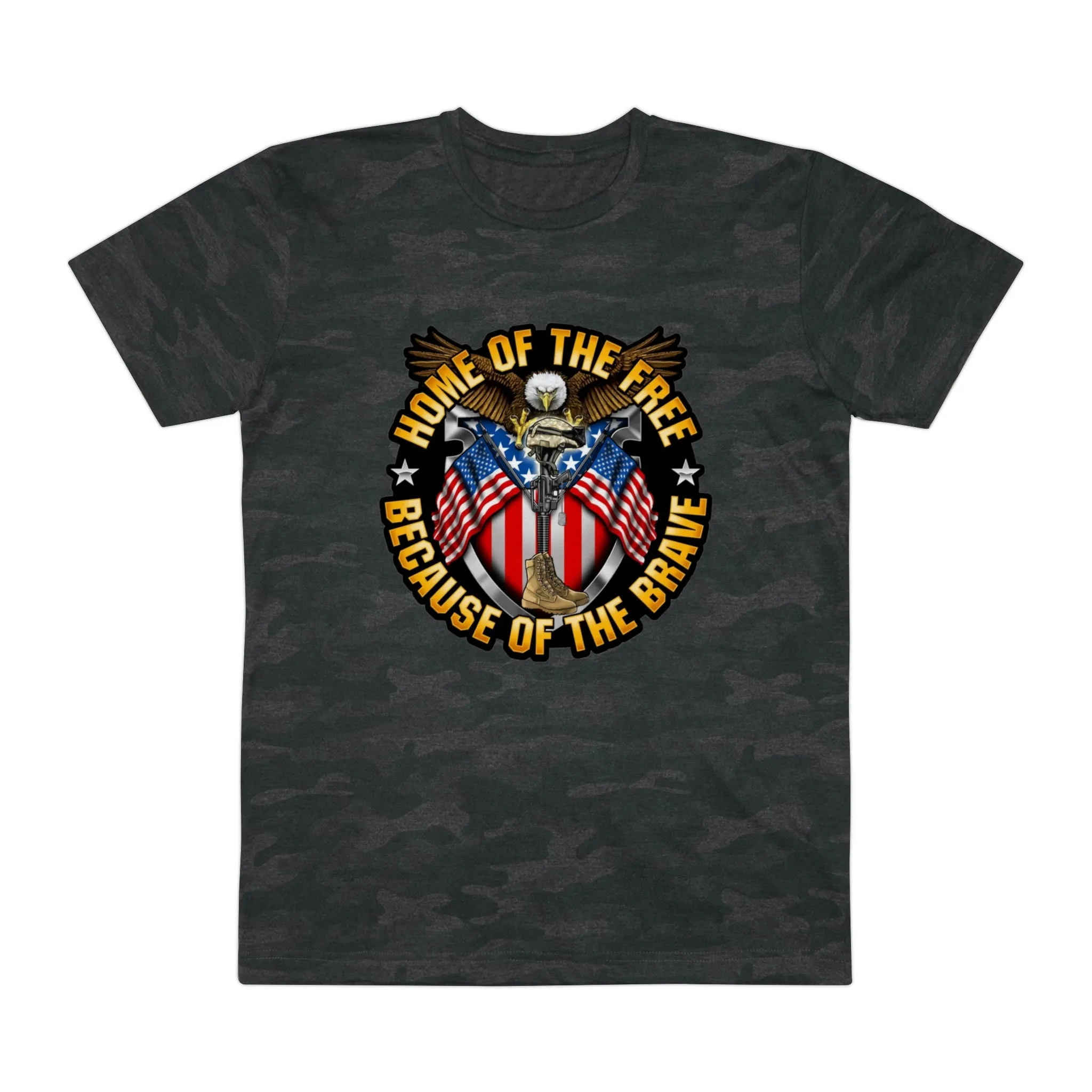 Home of the Free Men's Fine Jersey Tee