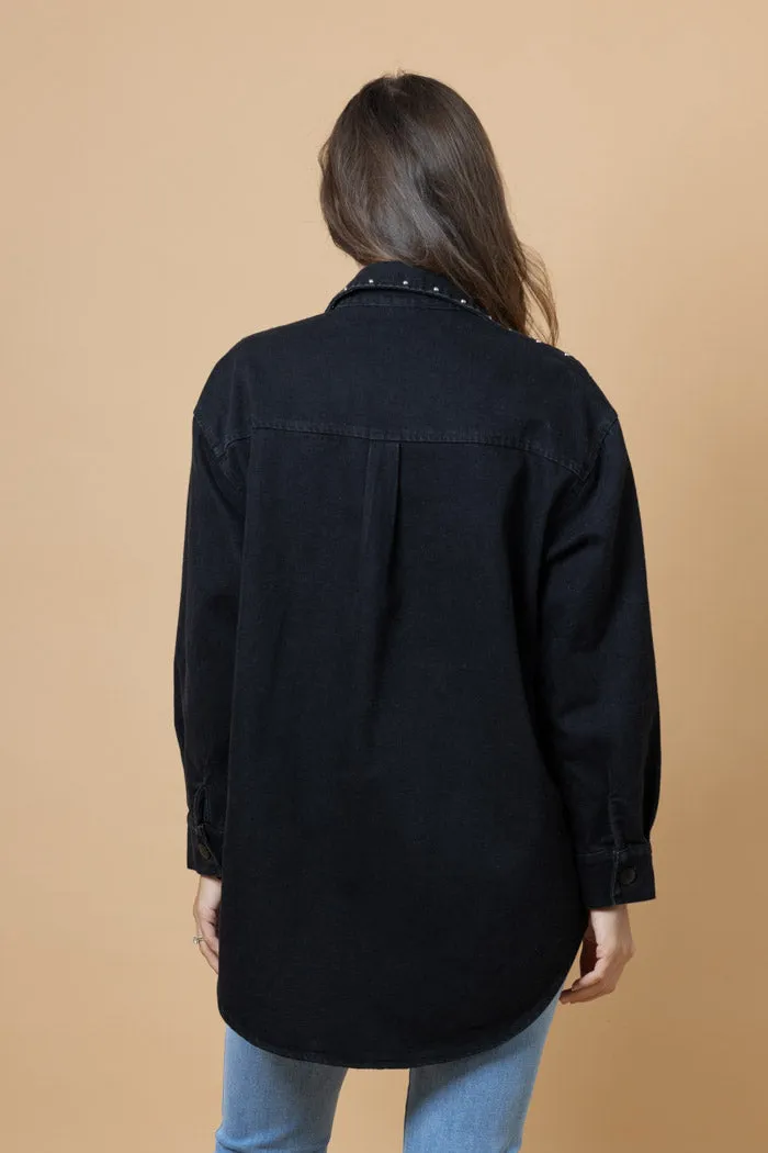 HONEY DENIM - Heidi Stud Denim Jacket