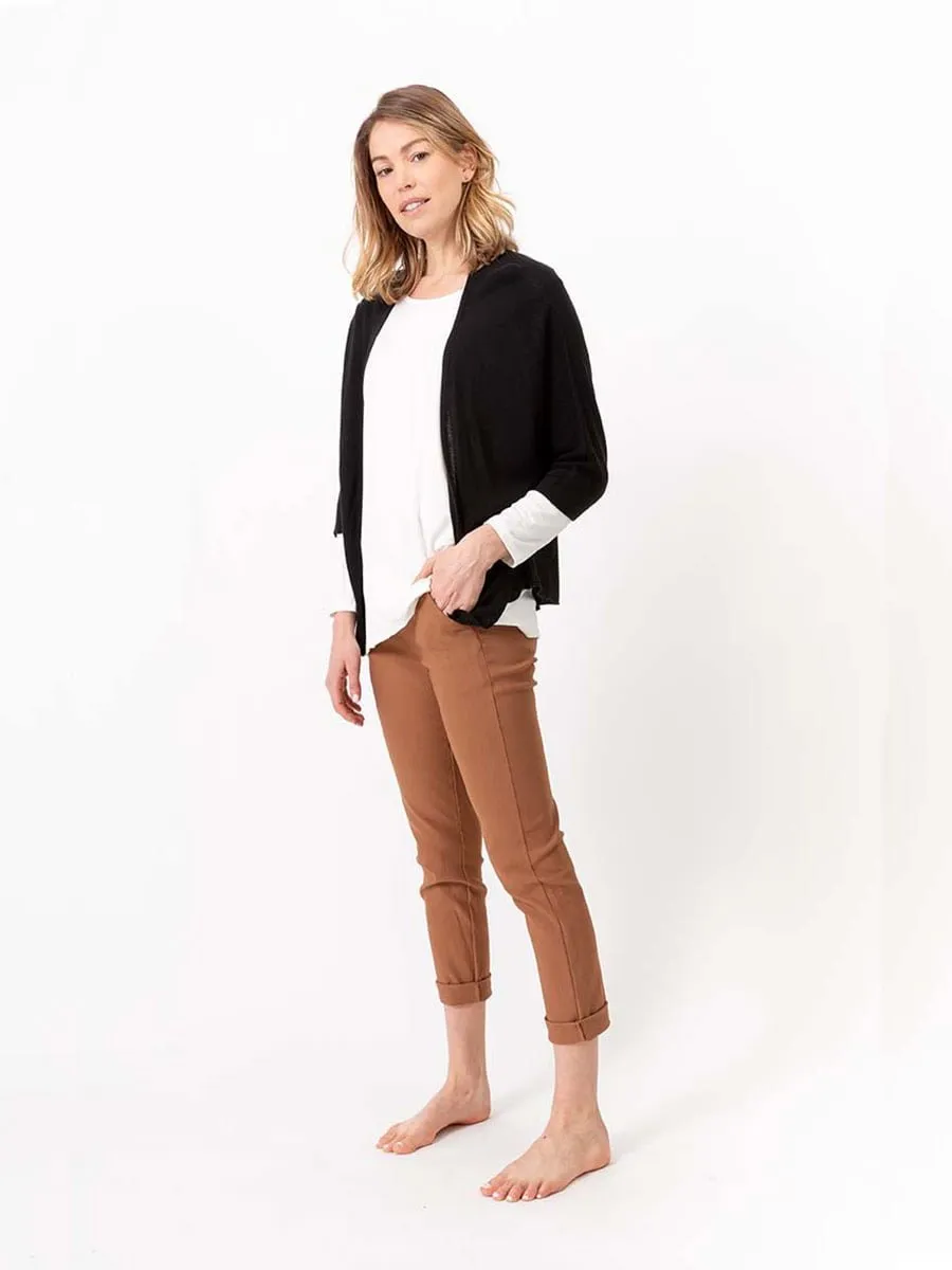 Knitted 3/4 Sleeve Cardigan