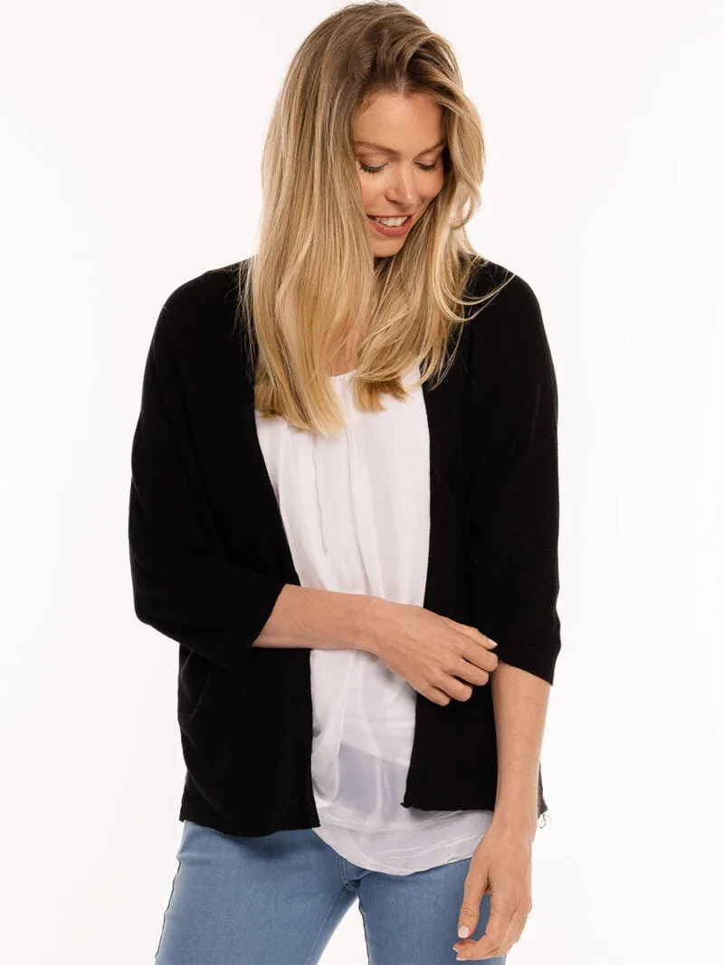 Knitted 3/4 Sleeve Cardigan