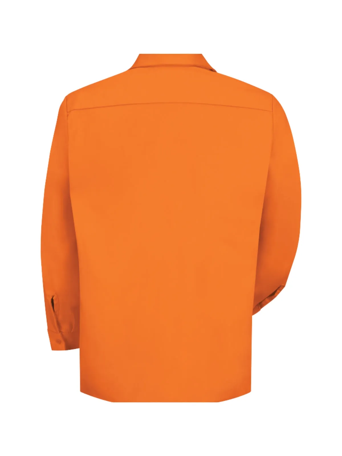 Men's Long Sleeve Wrinkle-Resistant Cotton Work Shirt - SC30 - Orange