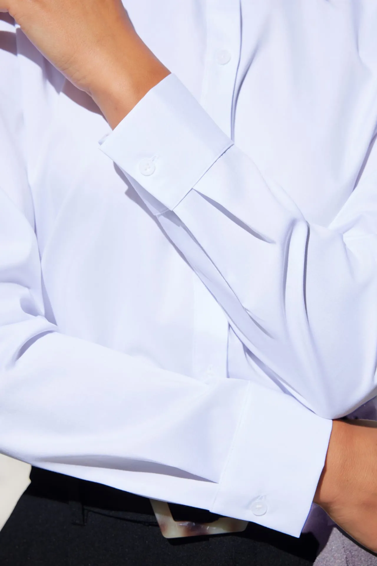 Modal Ruffled Collar Shirt