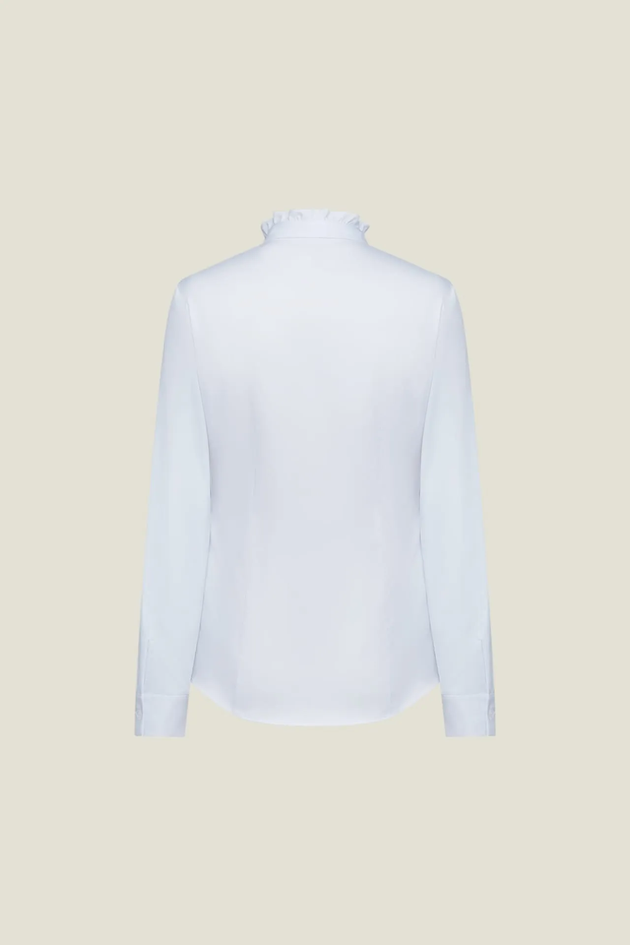 Modal Ruffled Collar Shirt