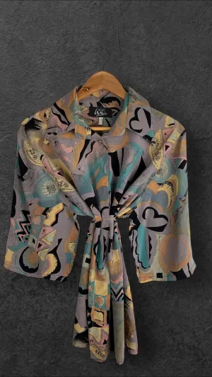 N   L BUTTON UP VINTAGE SHIRT