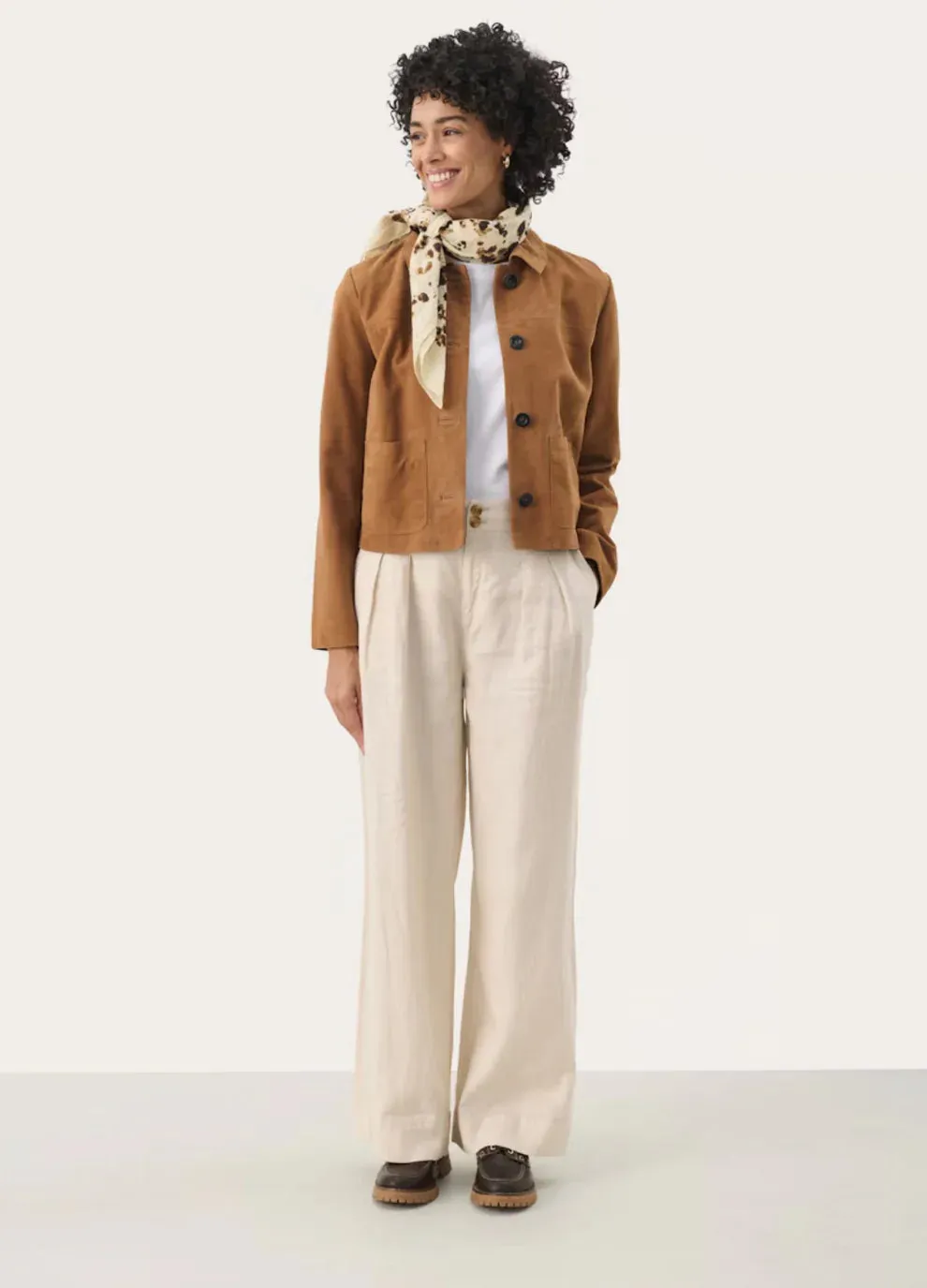 Nema Suede Cropped Jacket - Part Two