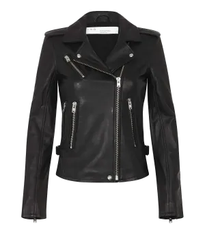 Newhan Biker Jacket in Black