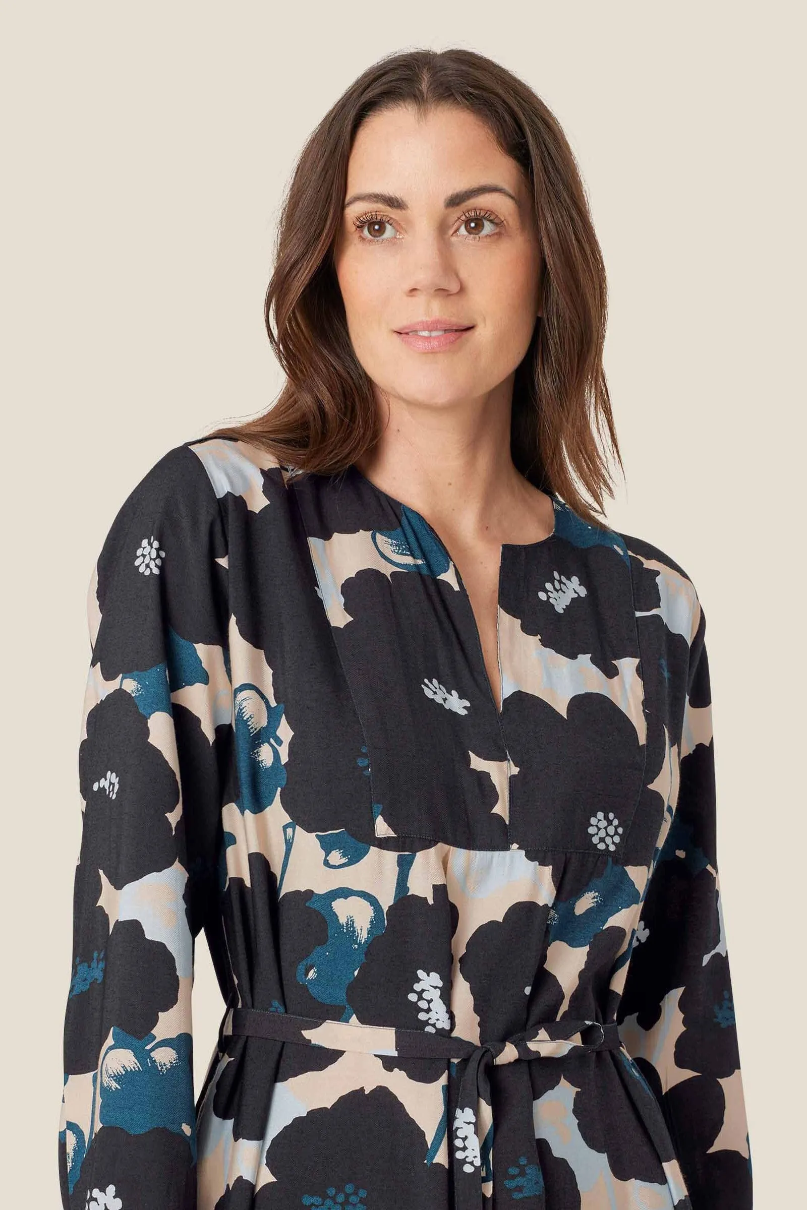 Nishan Printed Dress - Moonlit Ocean