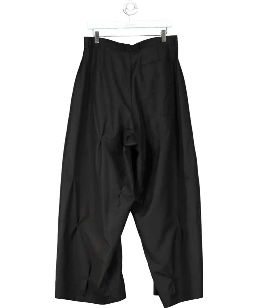Oasis Oasis Black Barrel Leg Tailored Trousers UK M/L