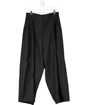 Oasis Oasis Black Barrel Leg Tailored Trousers UK M/L