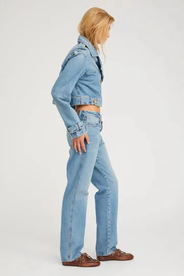 Paradis Cropped Denim Trench