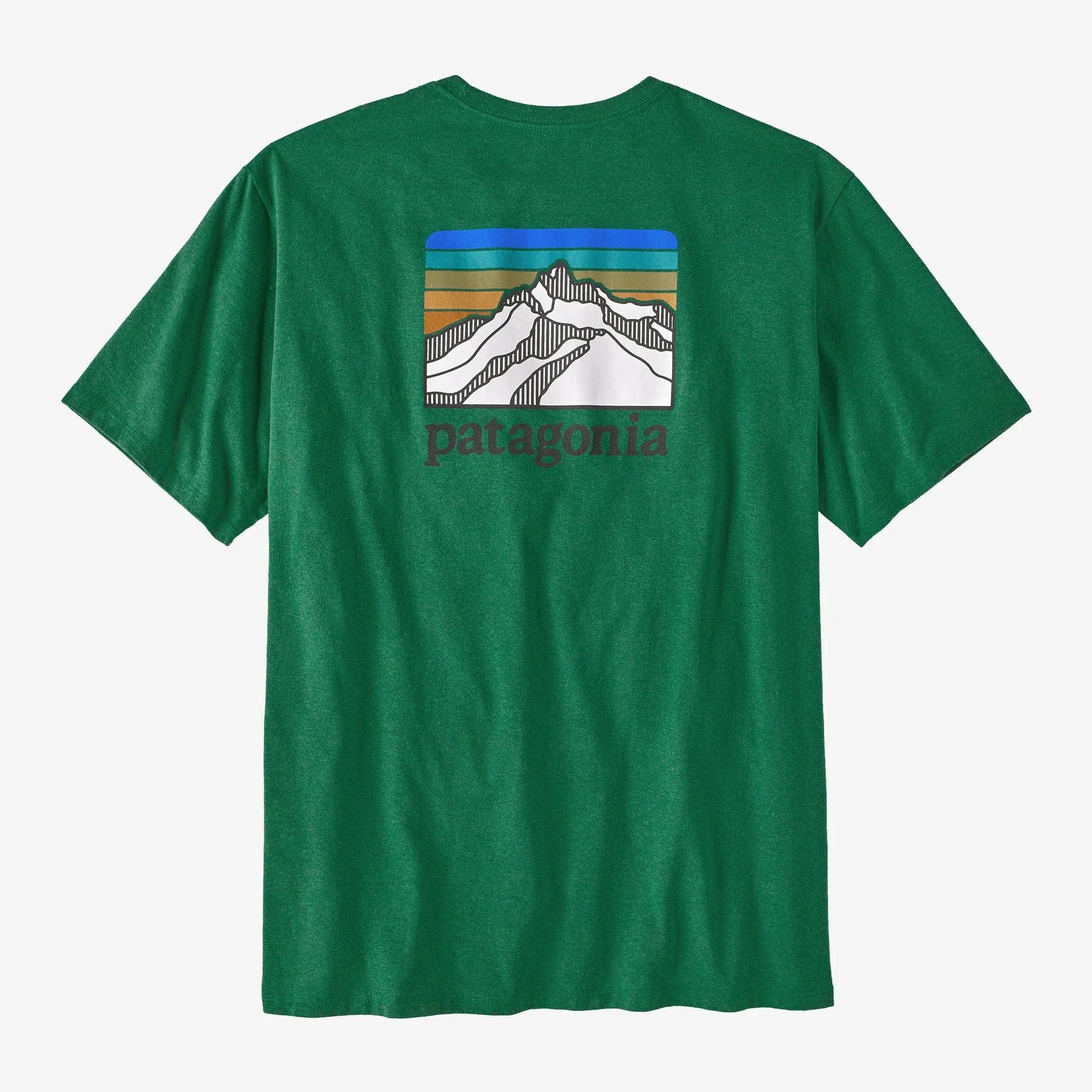 PATAGONIA - Men's Line Logo Ridge Pocket Responsibili-Tee® - GATHER GREEN