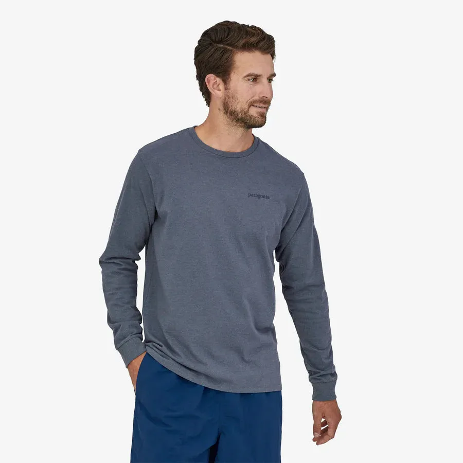 PATAGONIA - Men's Long Sleeve Line Logo Ridge Responsibili-Tee® - PLUME GREY