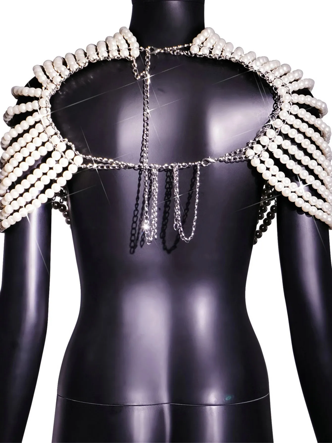 Pearl Beaded Halter Crop Top  Elegant & Chic Partywear