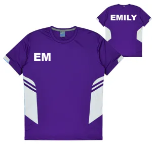 Personalised Purple and White Training Shirt - Mens