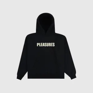 Pleasures Wave Quilted Hoodie - Black