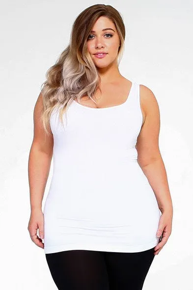 Plus Size Women's Seamless Tank Top