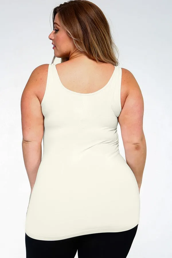 Plus Size Women's Seamless Tank Top