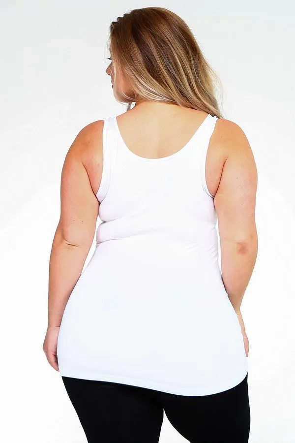 Plus Size Women's Seamless Tank Top