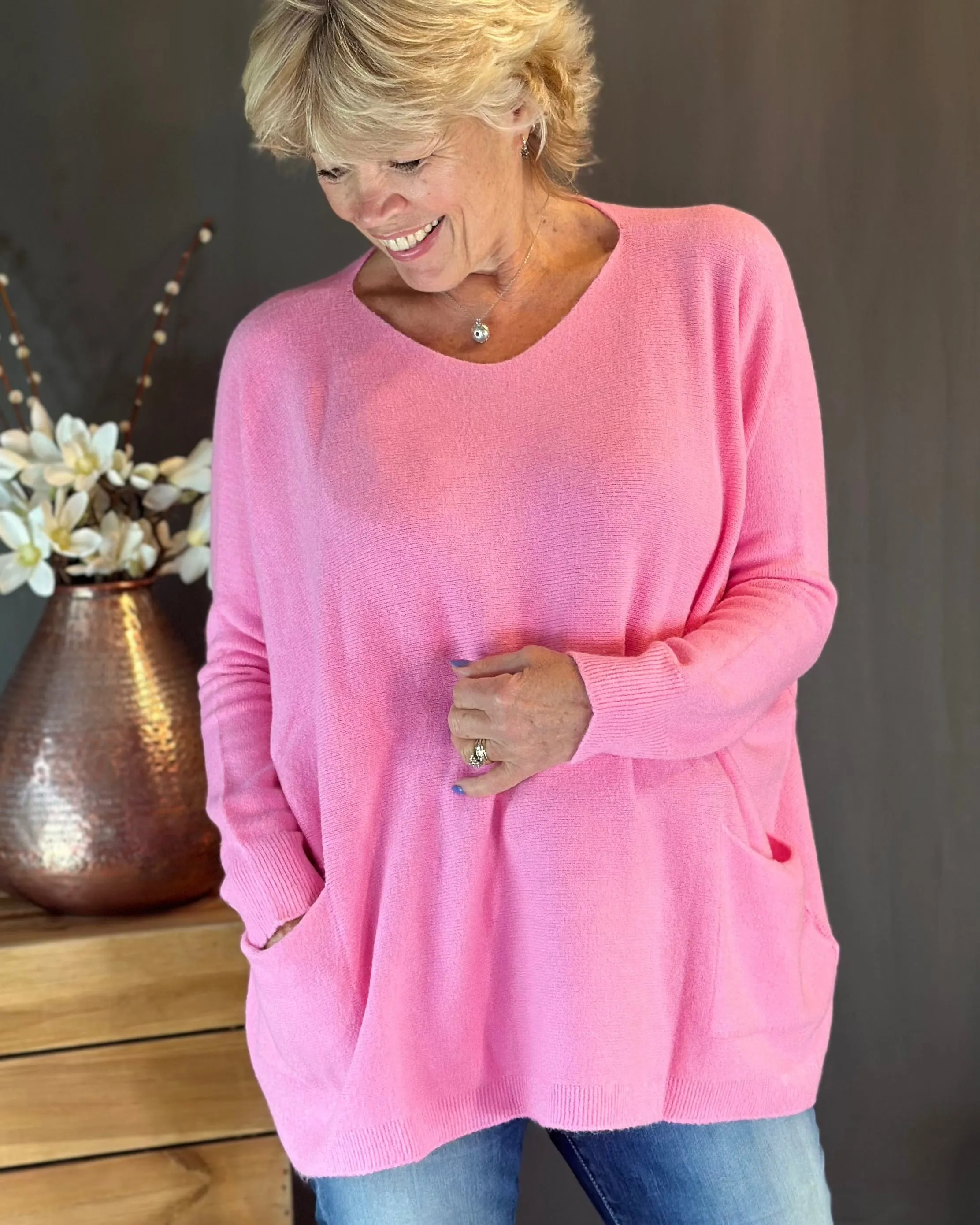 Pocket Jumper - Bubblegum Pink