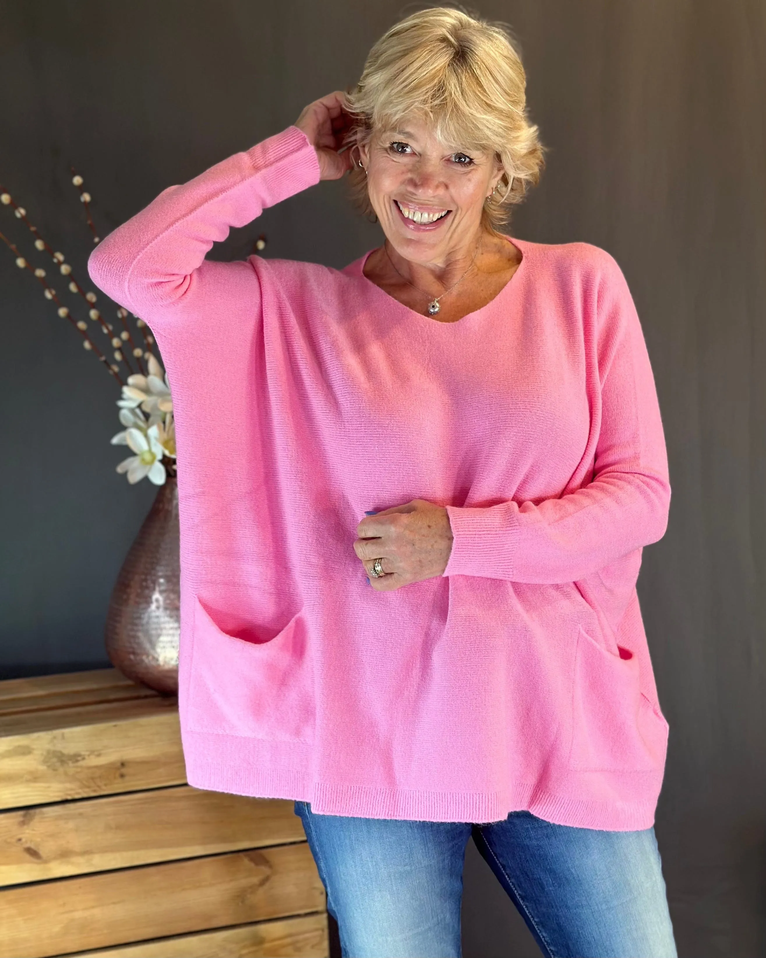 Pocket Jumper - Bubblegum Pink