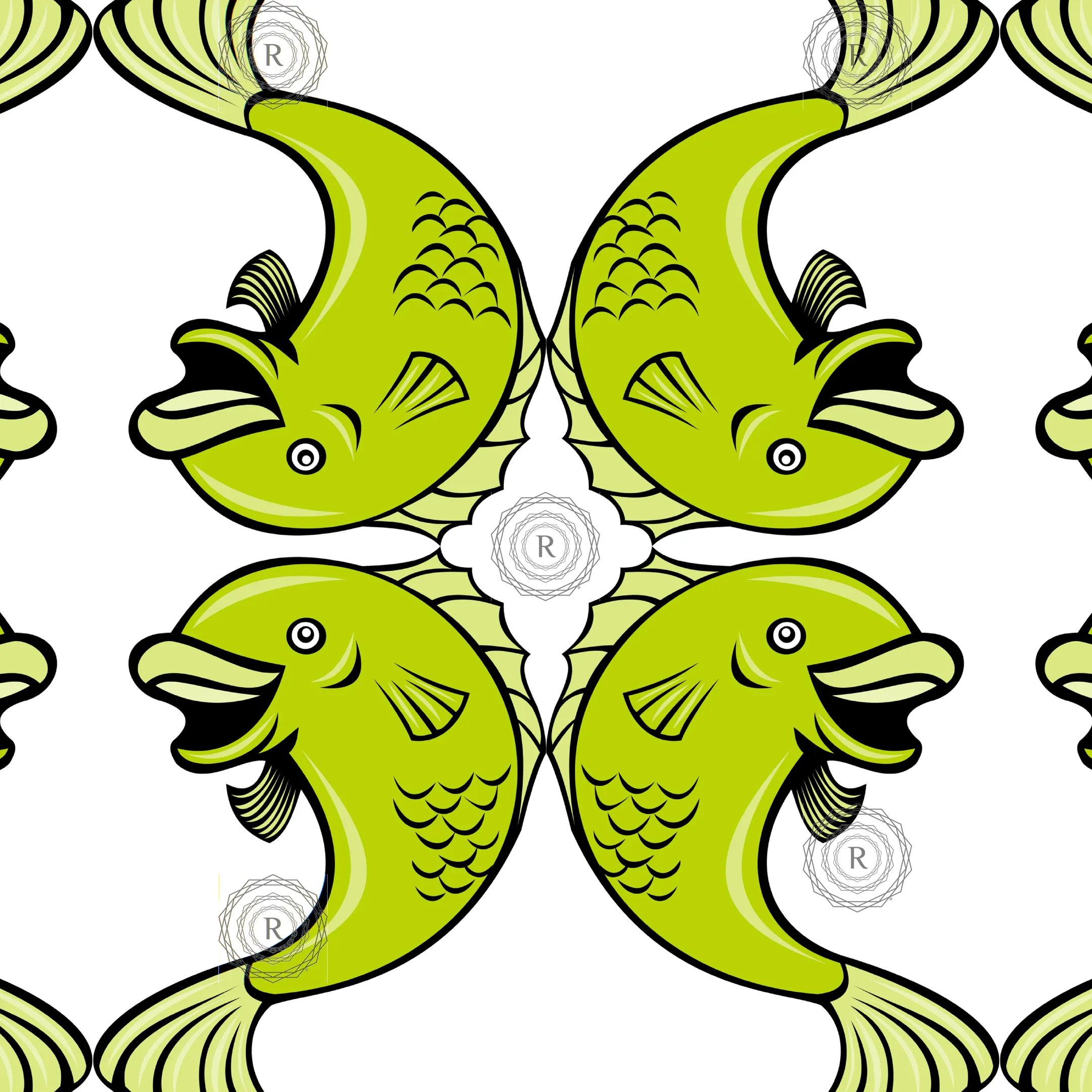Recursia Fish V Men's Hoodie