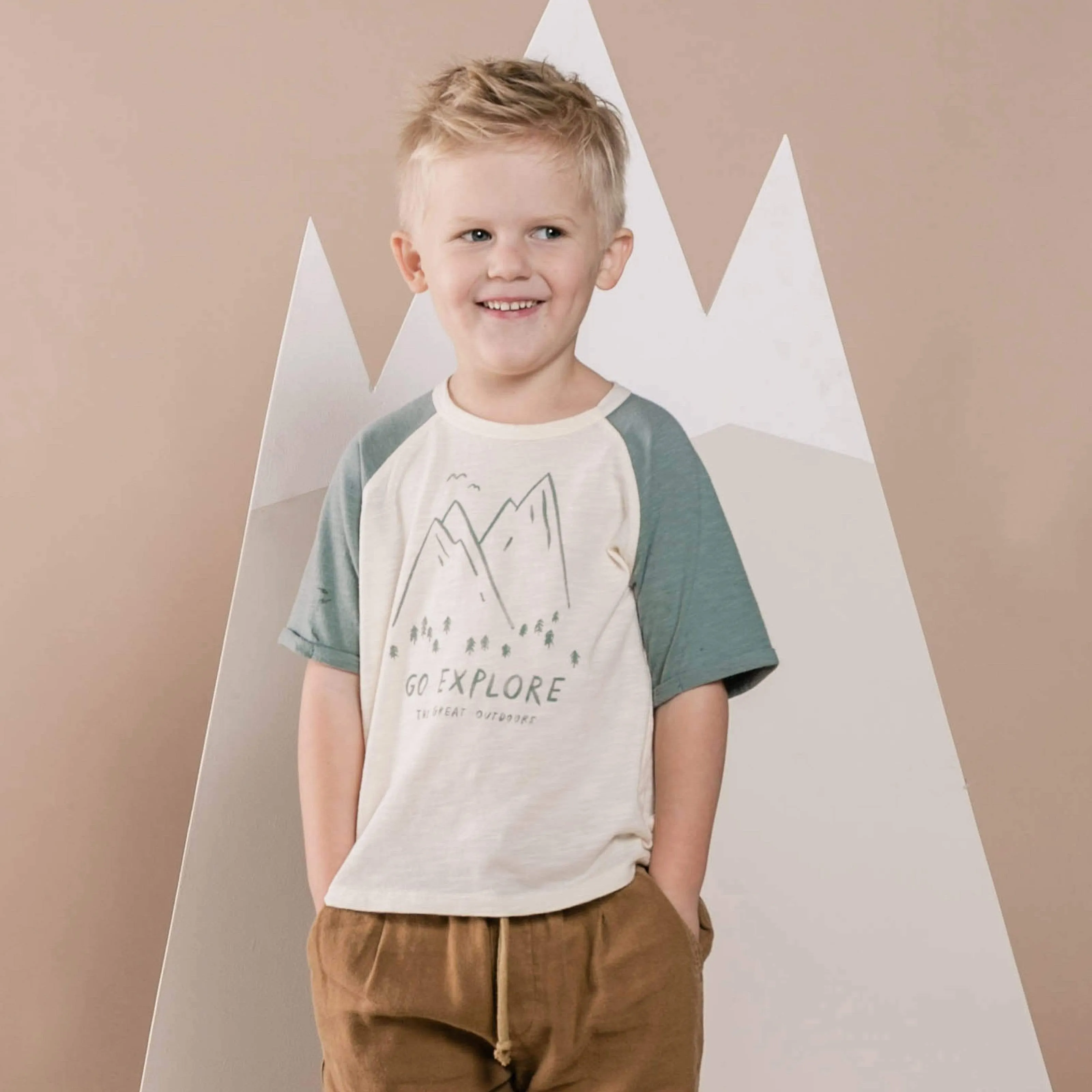 Rylee and Cru Go Explore Raglan Boys Tee