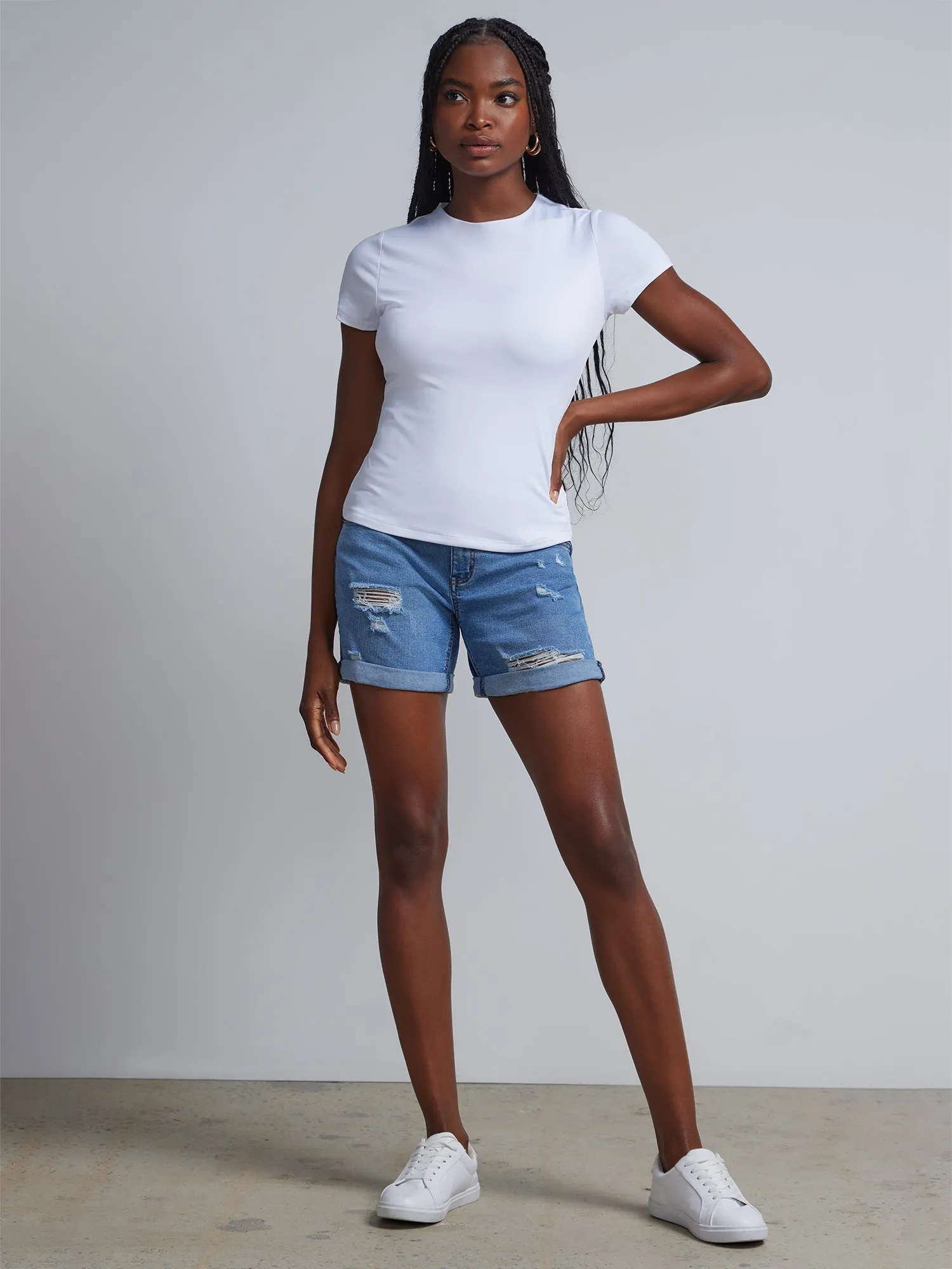 Short-Sleeve Crewneck Tee - Contour Knits