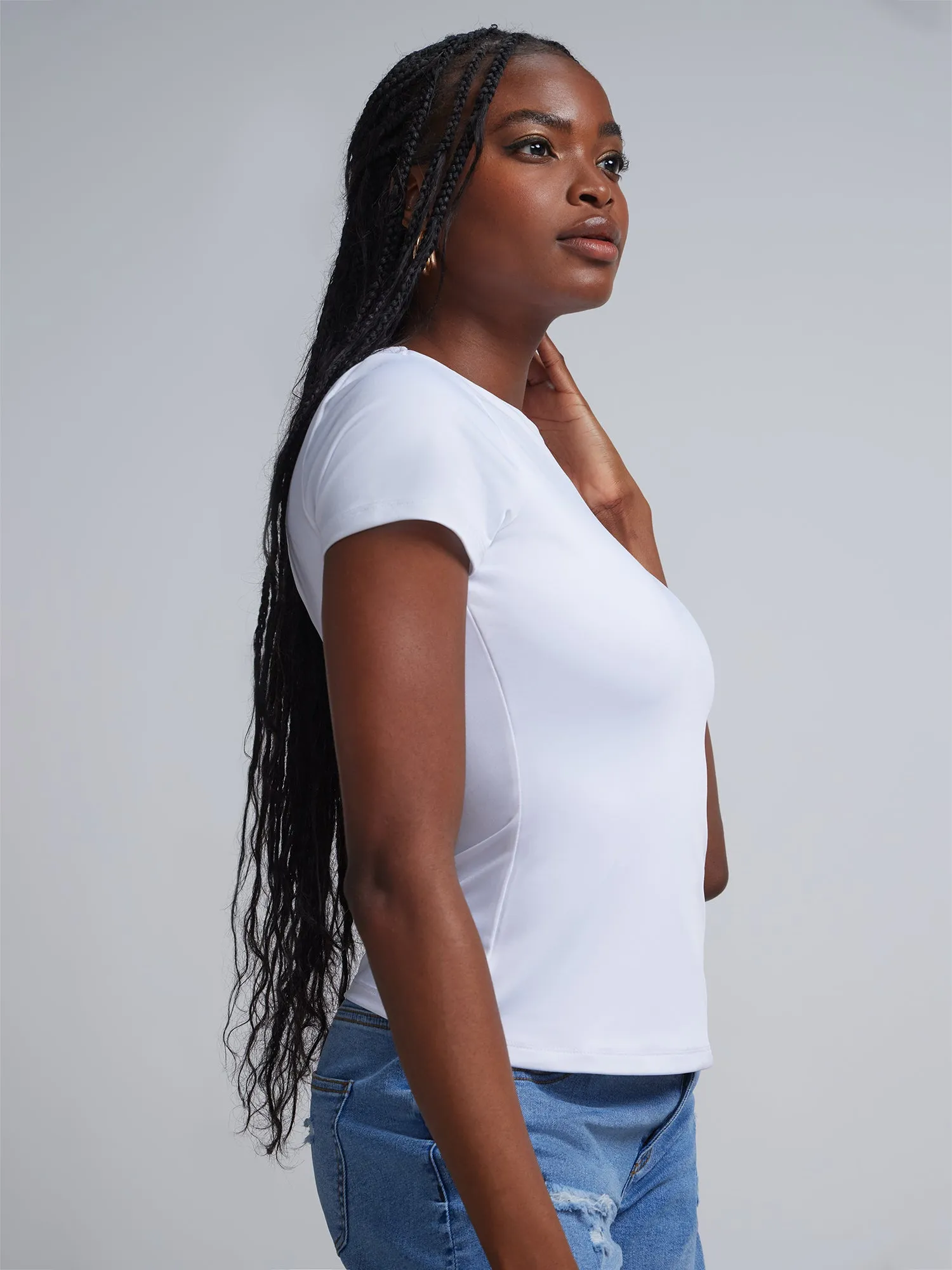 Short-Sleeve Crewneck Tee - Contour Knits