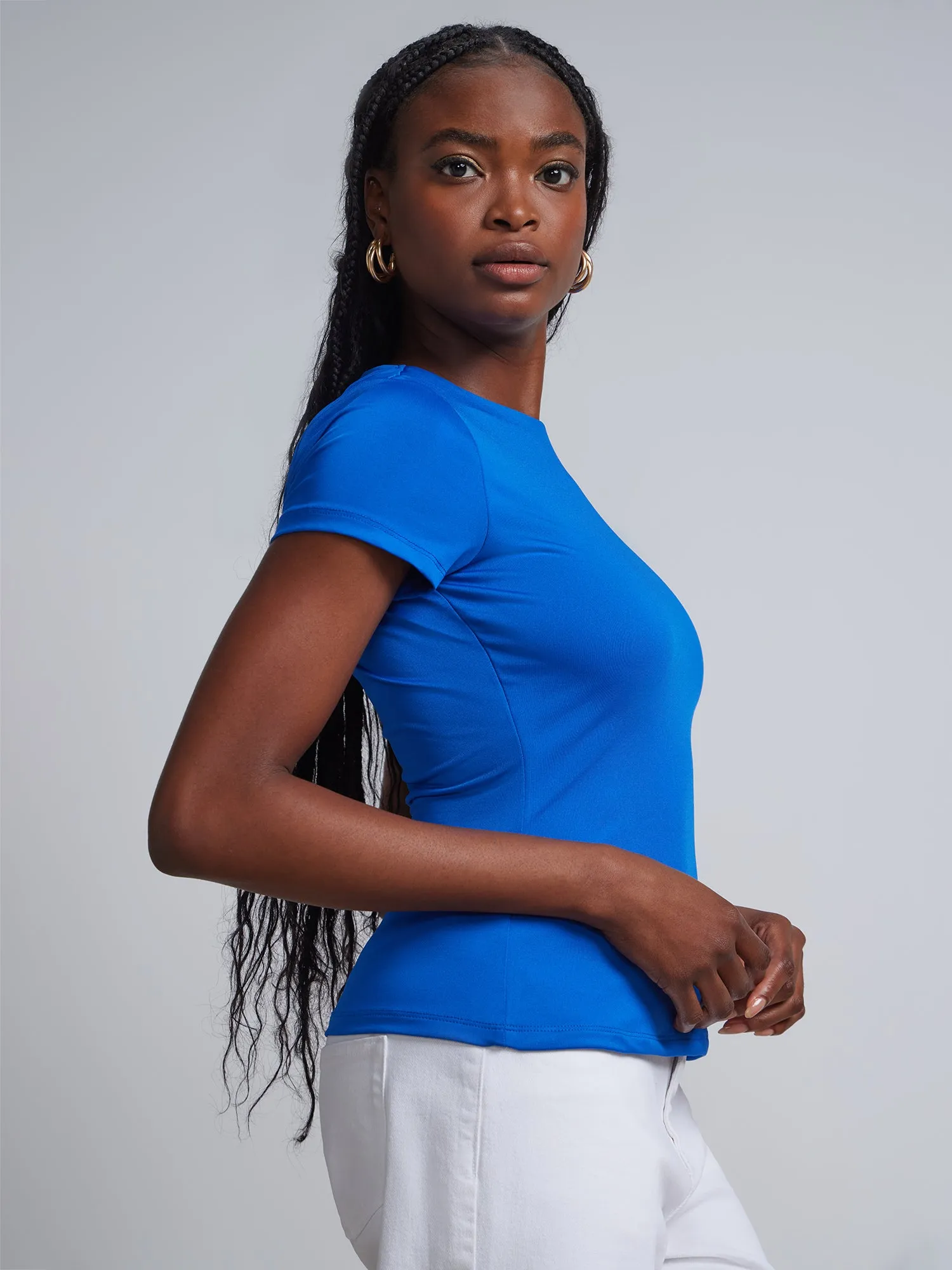 Short-Sleeve Crewneck Tee - Contour Knits