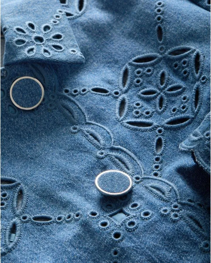 Veronica Beard Erilyn Eyelet Mini Dress